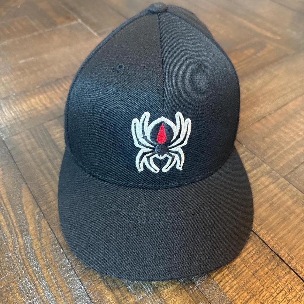 Redback Spider Fitted Hat Black 210 Cap Workwear
